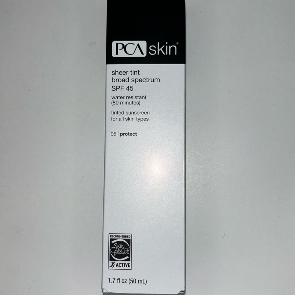 PCA Skin sheer tint broad spectrum spf 45